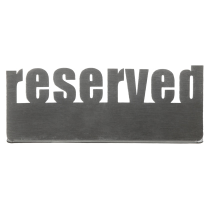 Табличка настольная «Reserved 2» Luxstahl 140х50 мм - изображение 1